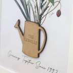 Personalised Birth Flower Family Print