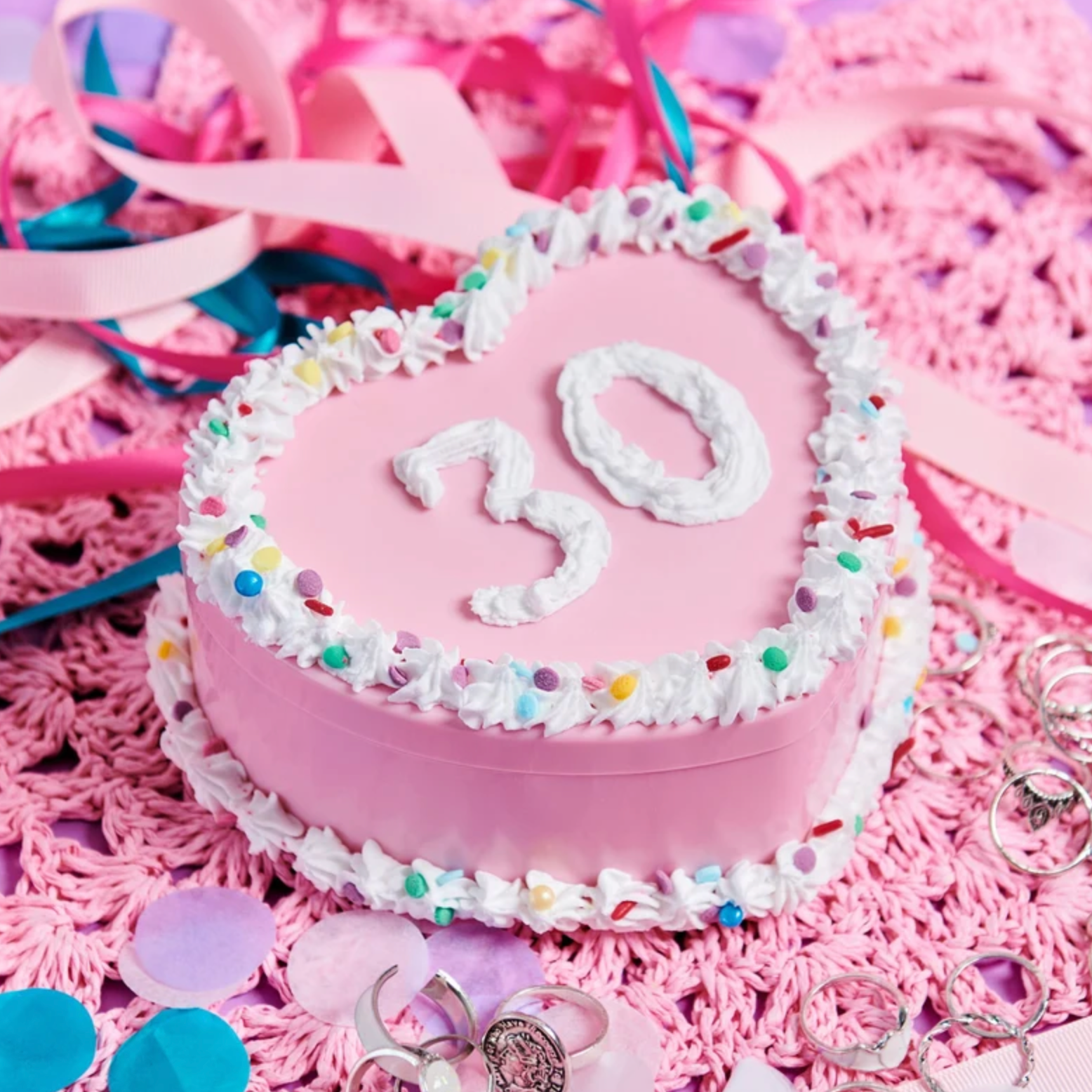 Personalised Fake Cake Jewellery Box With Sprinkles