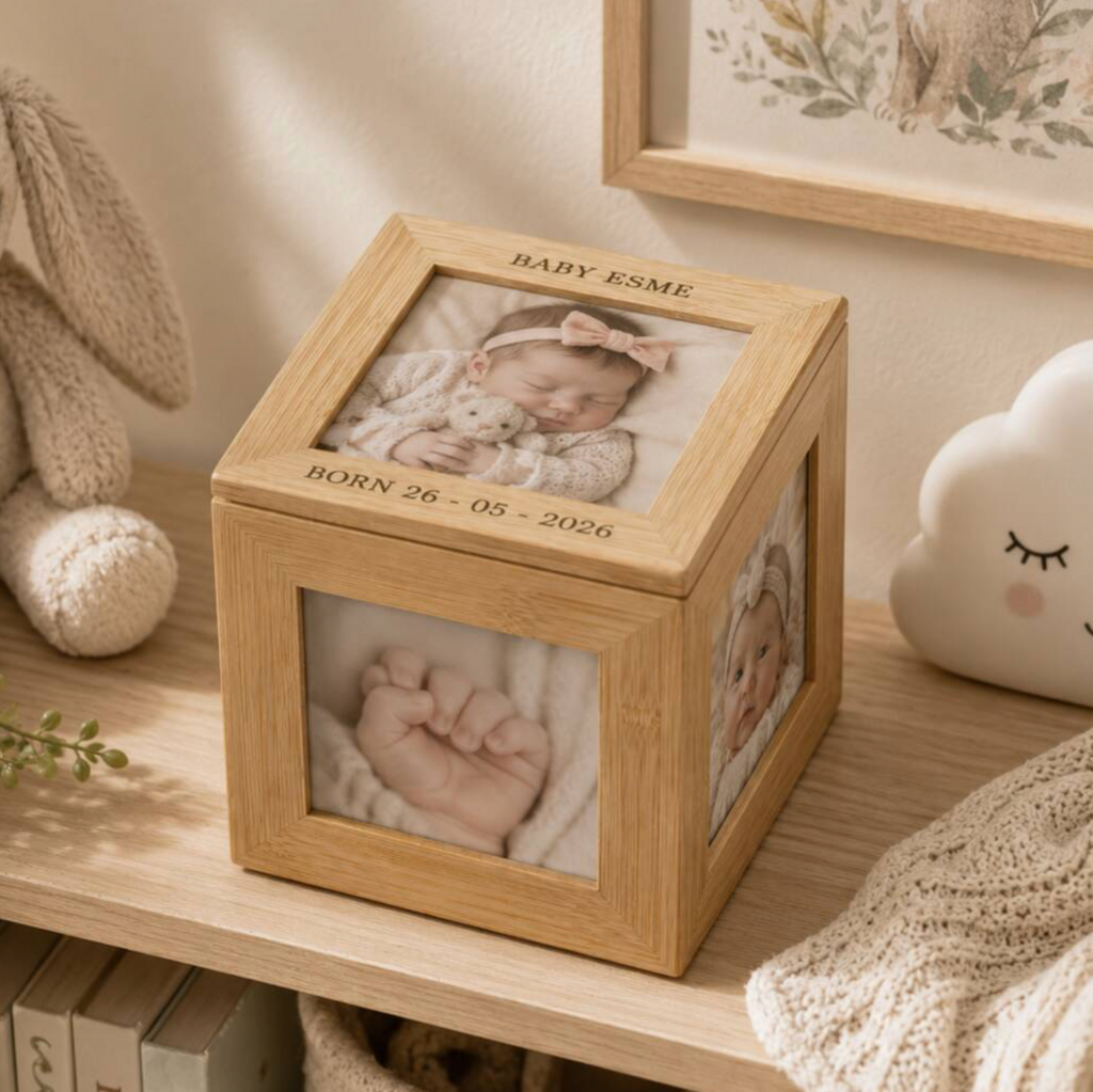 Personalised Photo Cube Keepsake Box