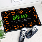 Personalised Halloween Beware Indoor Doormat