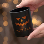 Personalised Jack-O'-Lantern Halloween Candle Holder