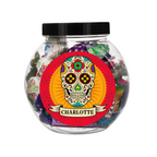 Personalised Sugar Skull Halloween Sweet Jar