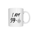 Funny Skeleton Middle Finger Birthday Mug