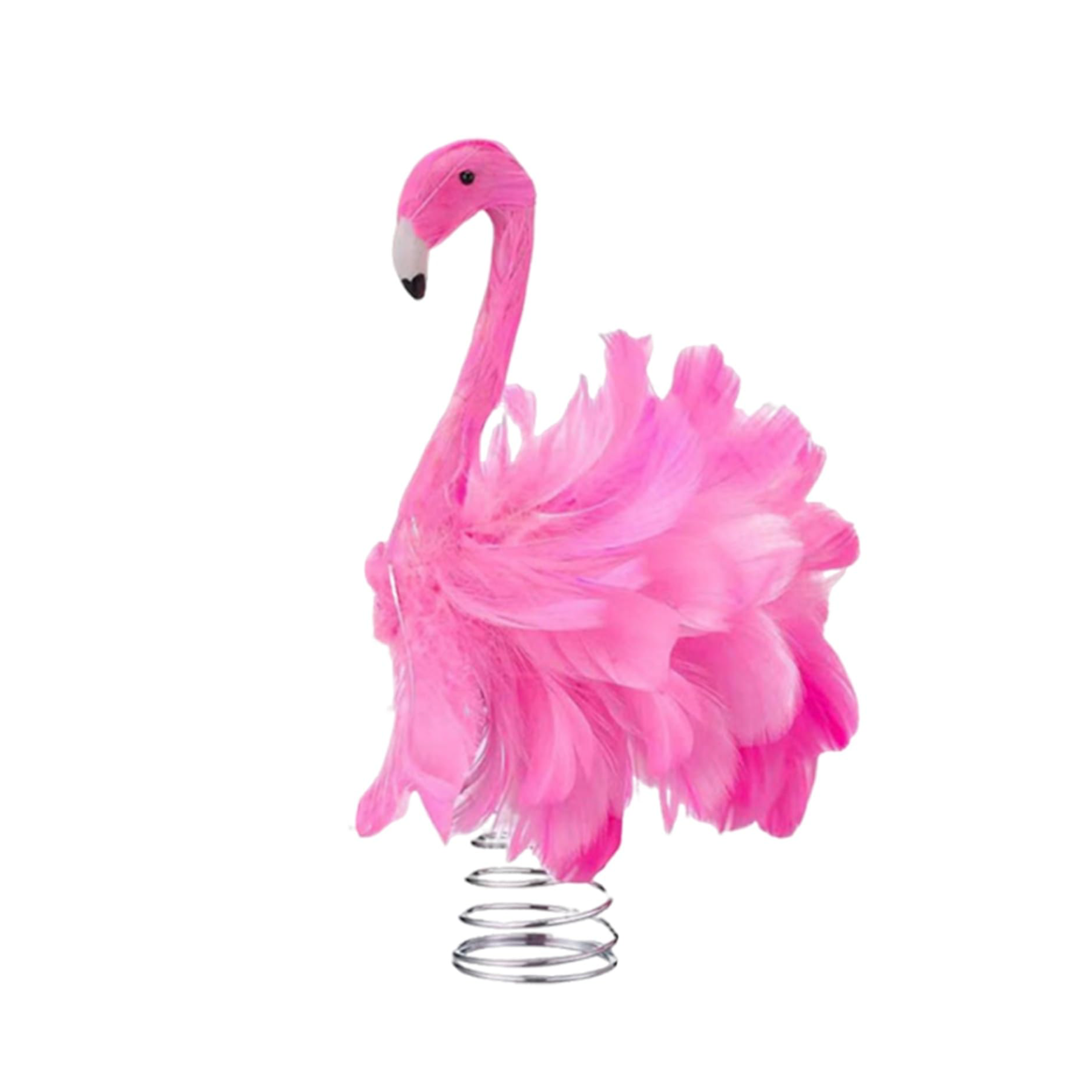 Pink Flamingo Christmas Tree Topper
