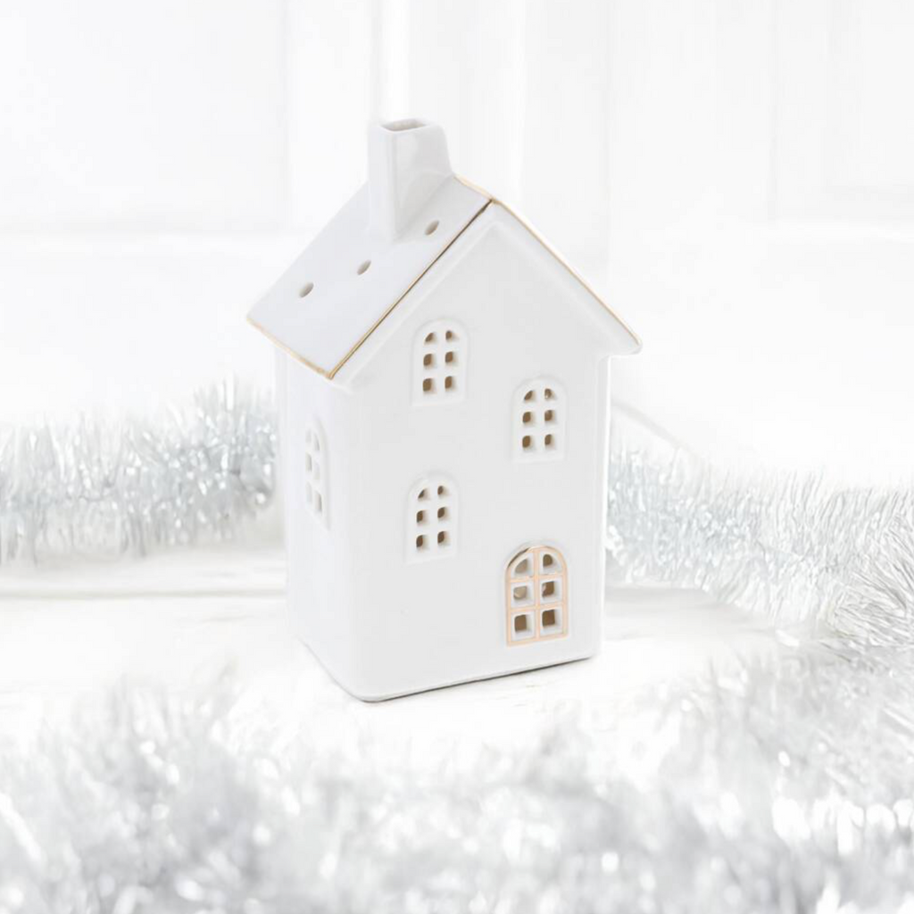 White And Gold Ceramic Home Tealight Holders
