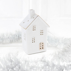 White And Gold Ceramic Home Tealight Holders