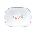 Enamel "Delicious" Dish