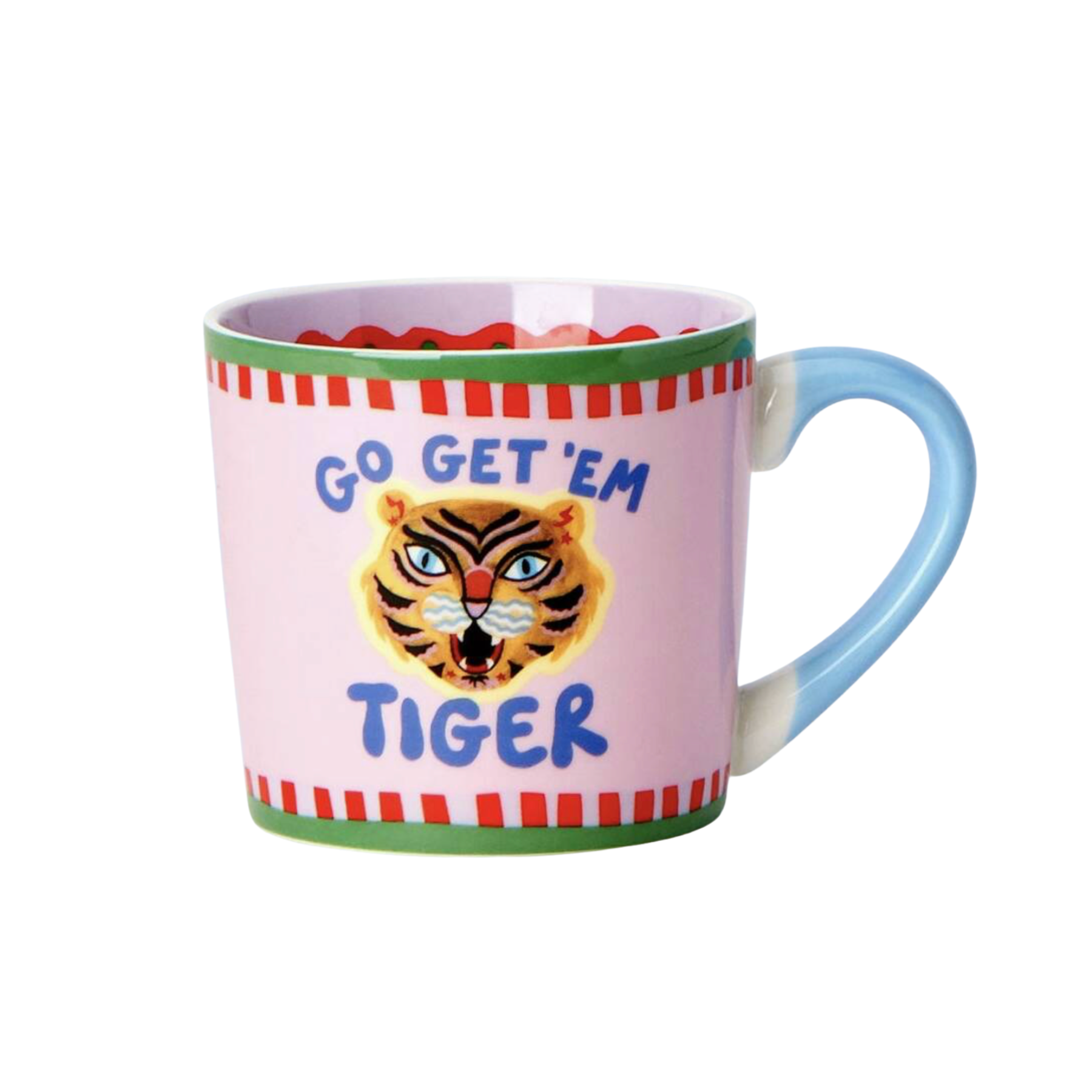 Go Get 'Em Tiger Hand Painted Mug