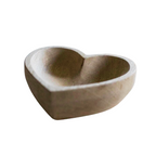 Mango Wood Heart Shaped Trinket Holder