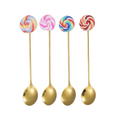 Lollipop Cutlery Gold Spoon & Fork Set