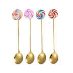 Lollipop Cutlery Gold Spoon & Fork Set