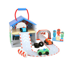 Personalised Children's Wooden Racing Track Play Set