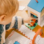 Personalised Children's Wooden Racing Track Play Set