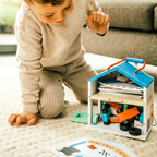 Personalised Children's Wooden Racing Track Play Set