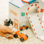 Personalised Children's Wooden Racing Track Play Set