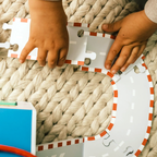 Personalised Children's Wooden Racing Track Play Set