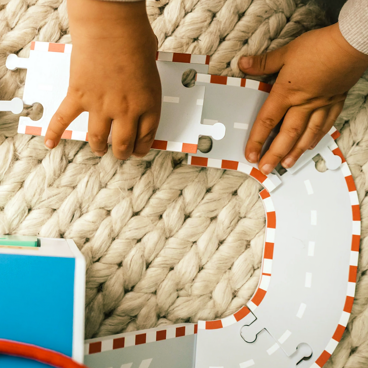 Personalised Children's Wooden Racing Track Play Set