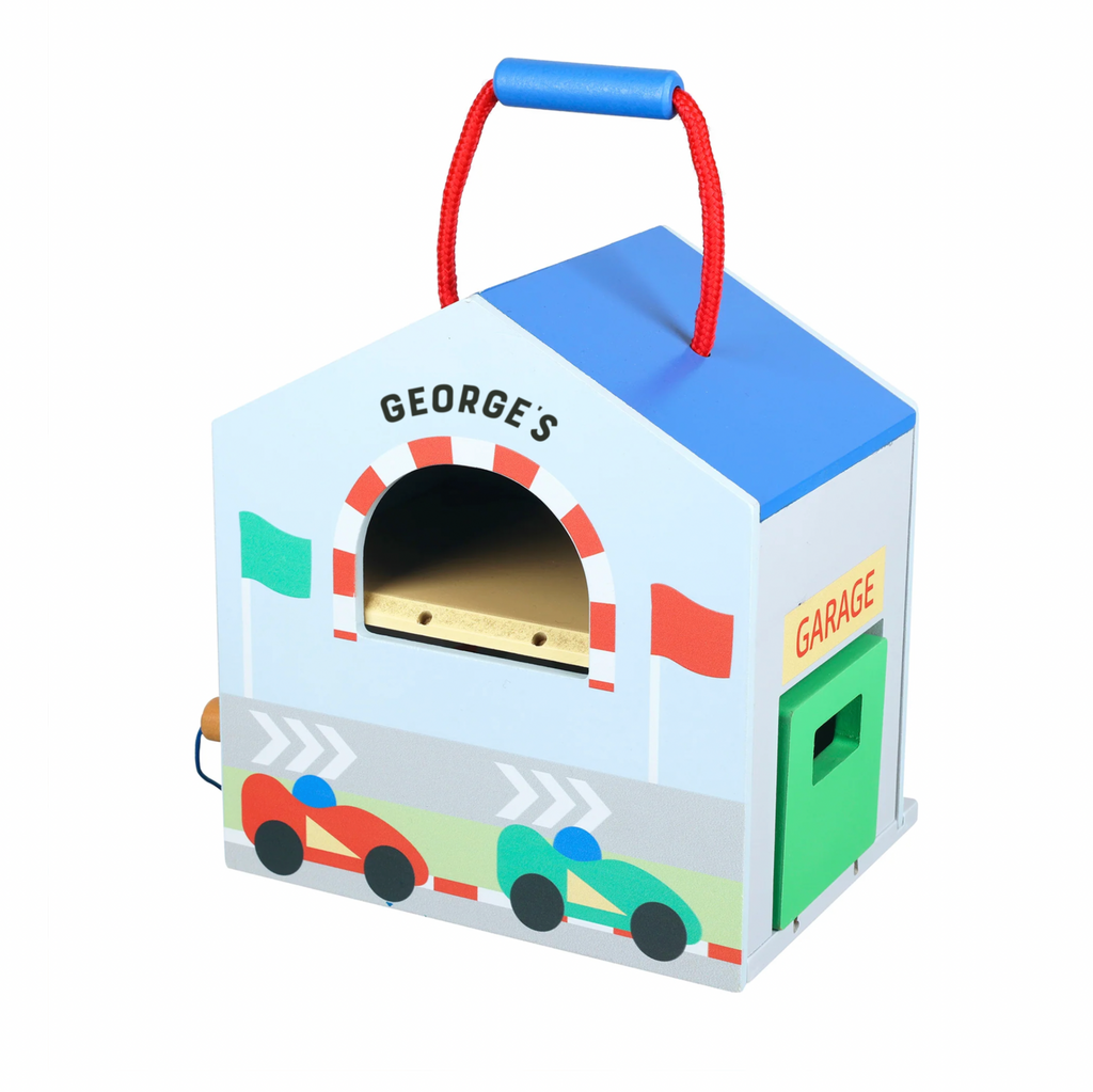 Personalised Children's Wooden Racing Track Play Set