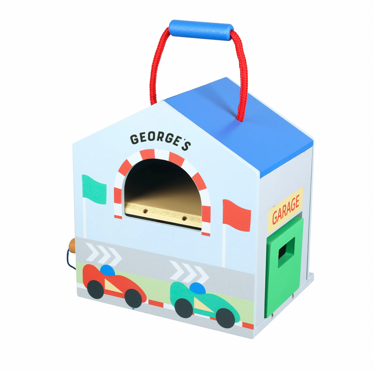 Personalised Children's Wooden Racing Track Play Set