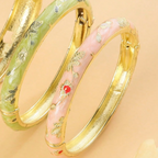Cloisonné Enamel Bangle Bracelet