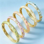 Cloisonné Enamel Bangle Bracelet