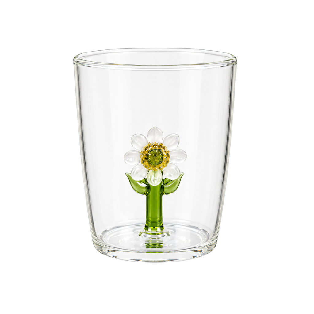 Sunflower Glass Sunshine In A Glass Tumbler