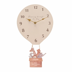 Personalised Nursery Hot Air Balloon Baby Wall Clock