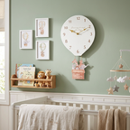Personalised Nursery Hot Air Balloon Baby Wall Clock