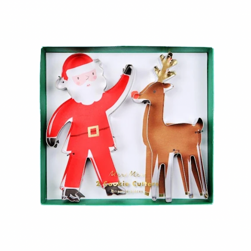 Santa & Reindeer Christmas Cookie Cutter Set