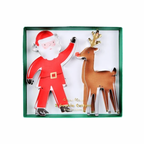 Santa & Reindeer Christmas Cookie Cutter Set
