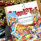 Personalised Christmas Sweet Hamper Retro Sweets Letterbox Gift