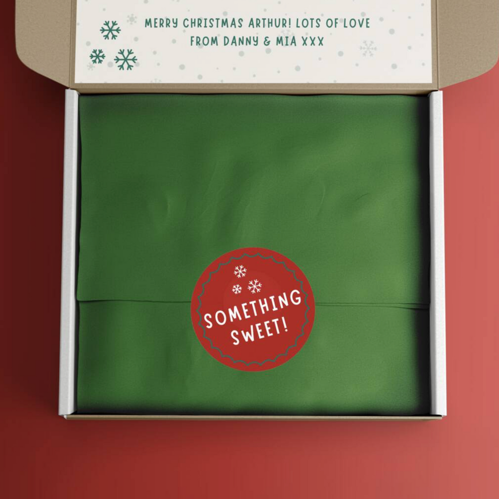 Personalised Christmas Sweet Hamper Retro Sweets Letterbox Gift