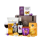 Gluten Free Vegan Hamper Red Wine Gourmet Treats & Luxury Gift Box