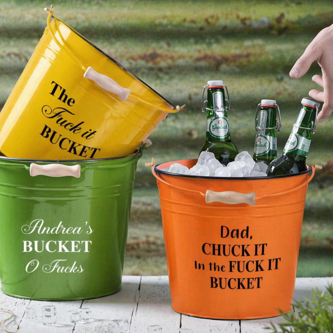 Personalised 'Fuck It' Beer Bucket