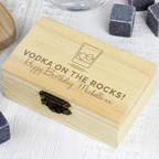 Personalised Whiskey Stones Gift Set