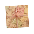 Retro World Map Wrapping Paper