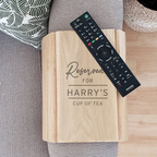 Personalised Wooden Sofa Tray