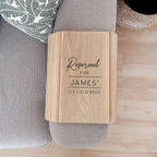 Personalised Wooden Sofa Tray