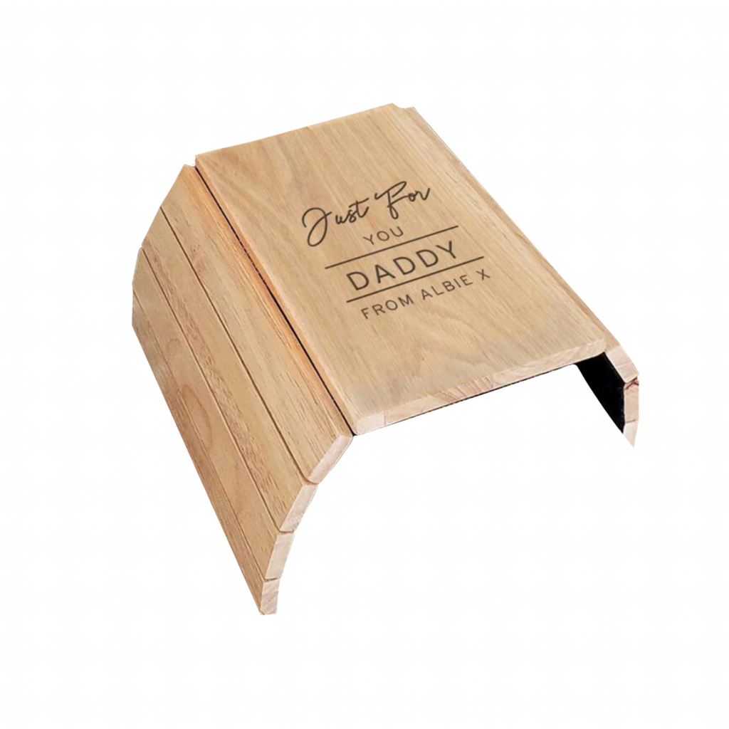 Personalised Wooden Sofa Tray
