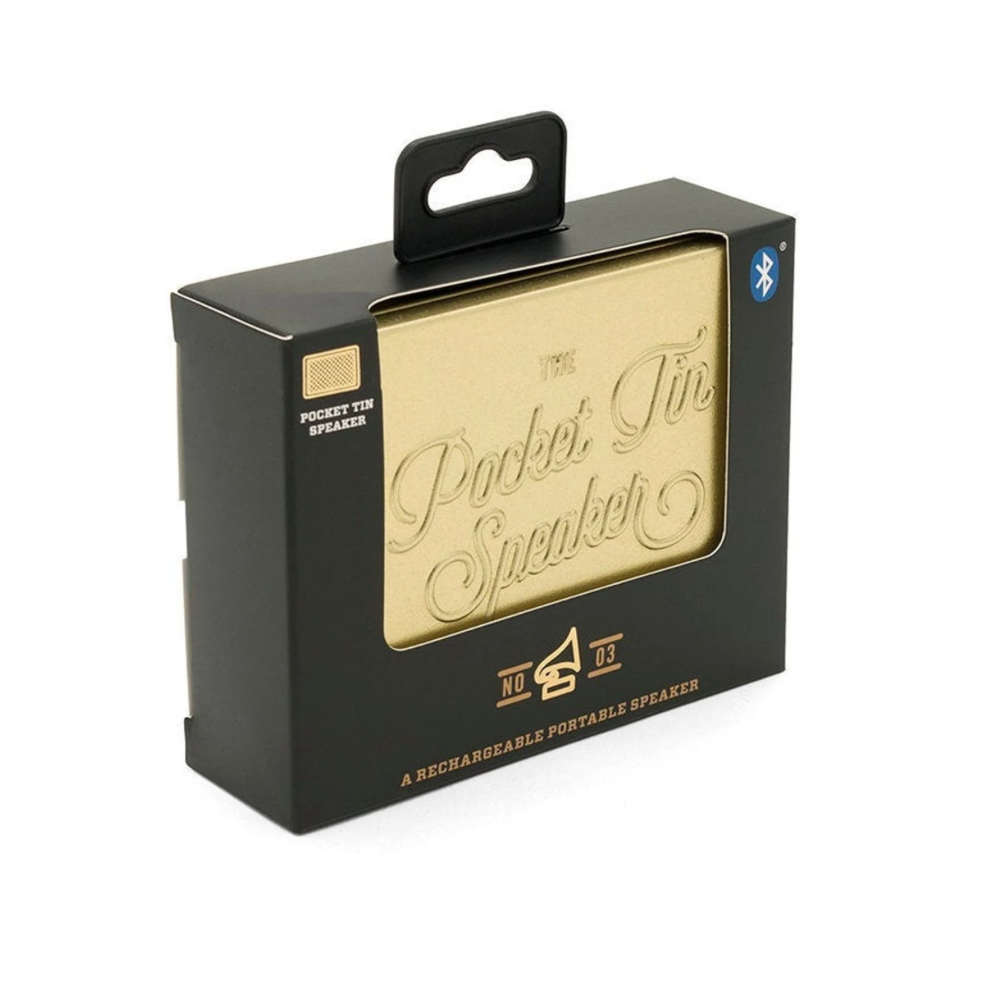 Personalised Gold Pocket Bluetooth Speaker