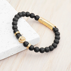 Personalised Men's Golden Lion Bracelet