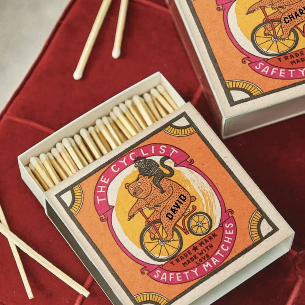 Personalised Cyclist Safety Matchbox