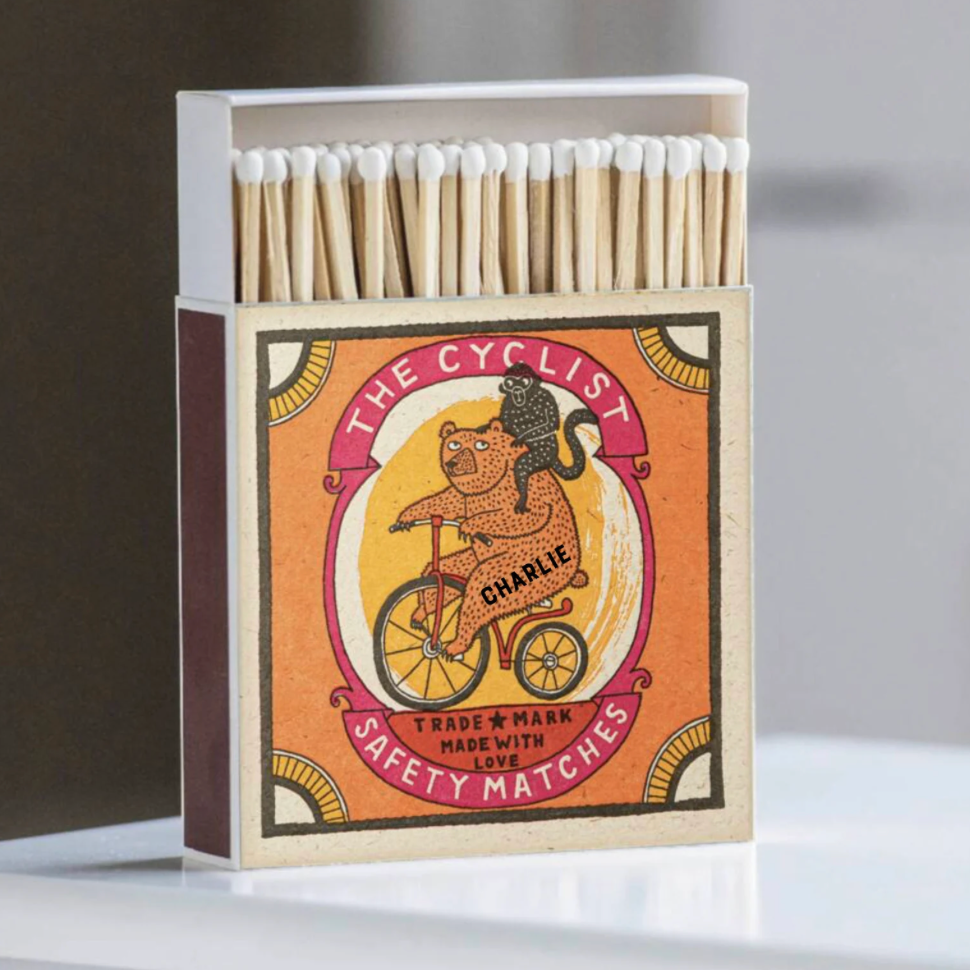 Personalised Cyclist Safety Matchbox