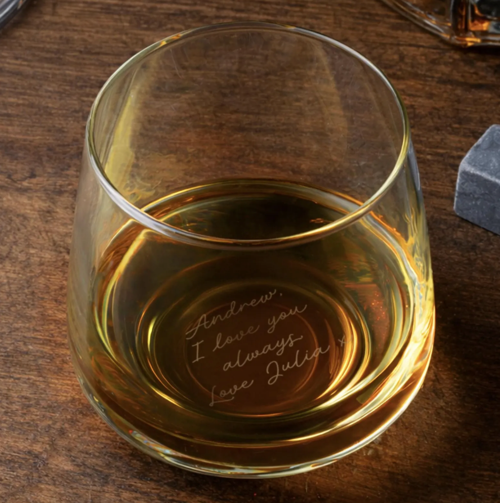 Personalised Secret Message Whiskey Tumbler