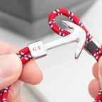 Personalised Men's Nautical Anchor Bracelet