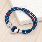 Personalised Men's Nautical Anchor Bracelet