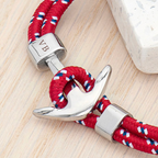 Personalised Men's Nautical Anchor Bracelet