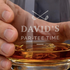 Custom Golf Design Whisky Tumbler Glass