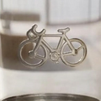 Personalised Cycling Icon Pewter Tumbler