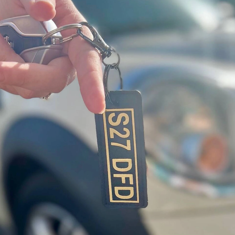 Customised Number Plate Keyring